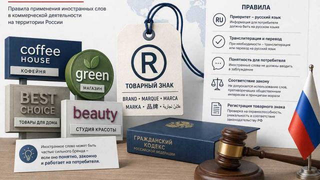 Иностранные слова в коммерческой деятельности в России